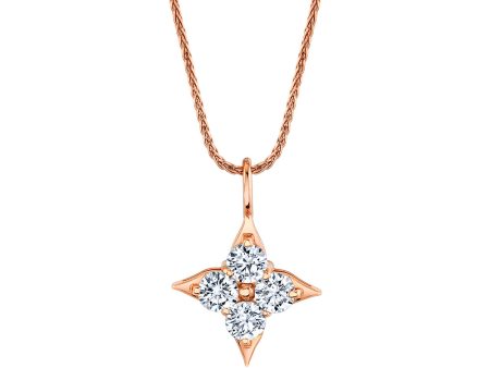 Star of Hope 14Kt Rose Gold 0.75cttw Natural Diamond Pendant on Sale