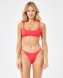 Wilder Bikini Bottom - Hot Cherry Hot on Sale