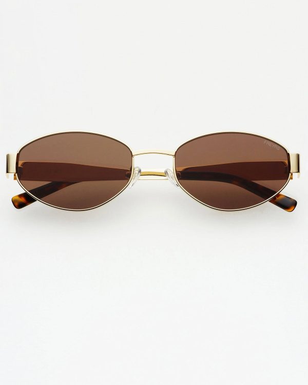 Freyrs Soho Sunglasses - Gold Cheap