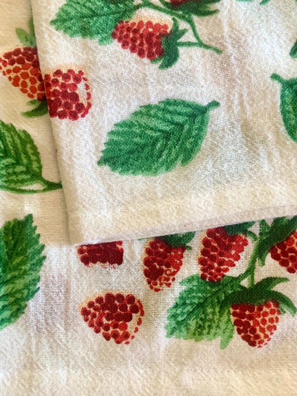 Raspberry Tea Towel For Discount