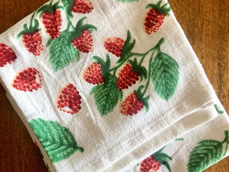 Raspberry Tea Towel For Discount