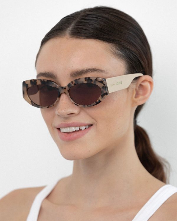 Lu Goldie Aurelie Sunglasses - Chocolate For Sale