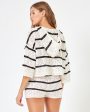 Striped Diamond Eyes Hoodie - Starcrossed Stripe For Cheap