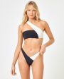 Low Tide Bikini Bottom - Black-Cream Sale