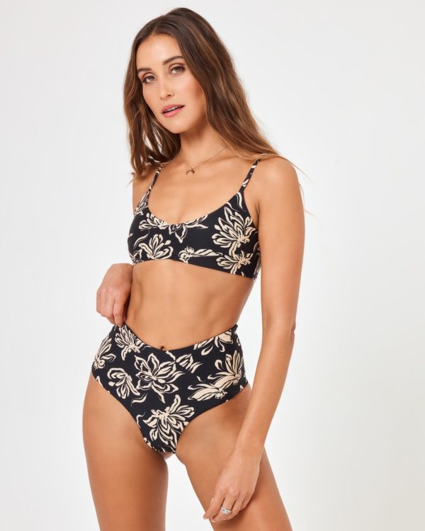 Printed High Tide Bikini Bottom Hot on Sale