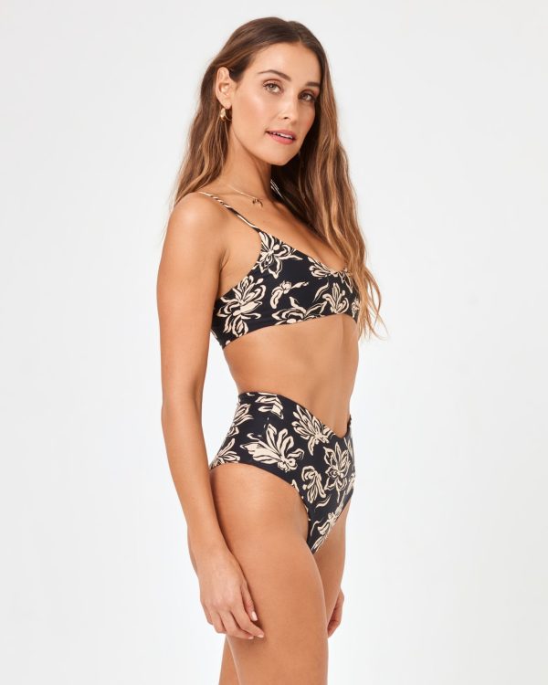 Printed High Tide Bikini Bottom Hot on Sale