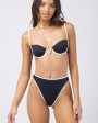 Nico Bikini Top - Black Cream Sale