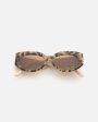 Lu Goldie Aurelie Sunglasses - Chocolate For Sale