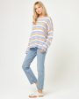 Cozy Clouds Sweater - Beautiful Skies Stripe For Sale