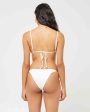 Pointelle Rib Lennox Bikini Bottom - White For Discount