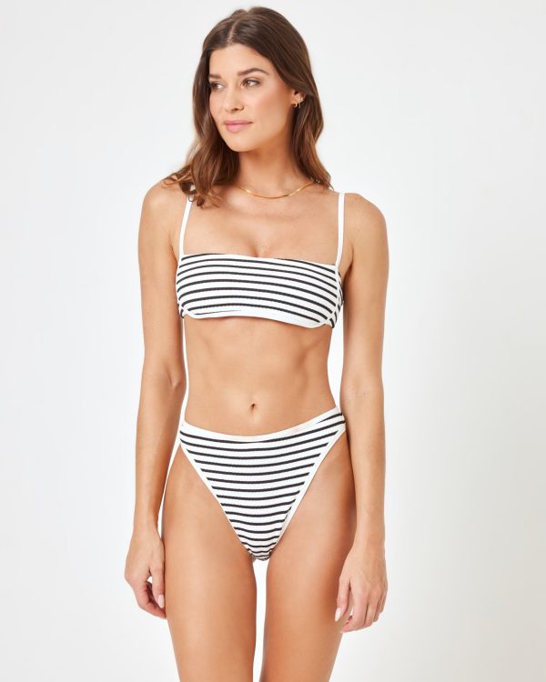 Nora Bikini Bottom - Sail Along Stripe Online Sale