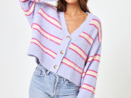 Montauk Sweater - Sandy Dune Stripe on Sale