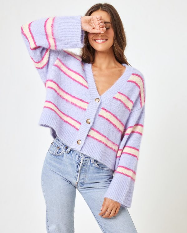 Montauk Sweater - Sandy Dune Stripe on Sale