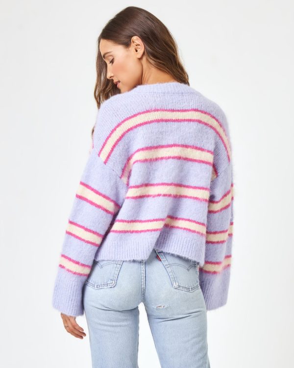 Montauk Sweater - Sandy Dune Stripe on Sale